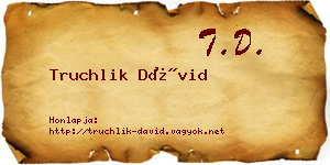Truchlik Dávid névjegykártya