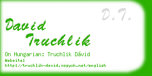 david truchlik business card